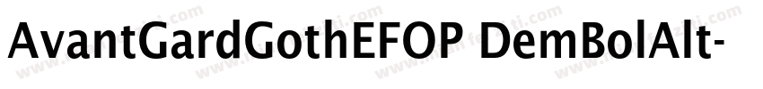 AvantGardGothEFOP DemBolAlt字体转换